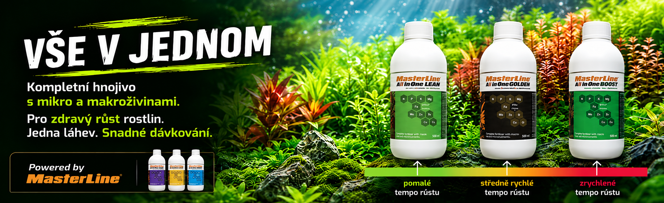 Akvarijní hnojiva a produtky MasterLine jedině na SURPANu